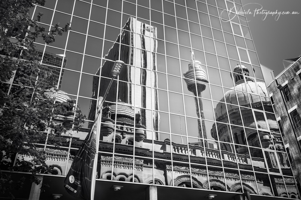 Australia -Glass Wall Reflections in Sudney City Center